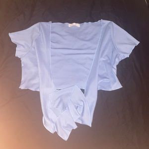 A shirt from Romwe, size M-US 6, color blue.